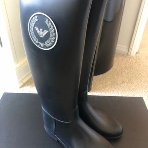 armani rubber boots